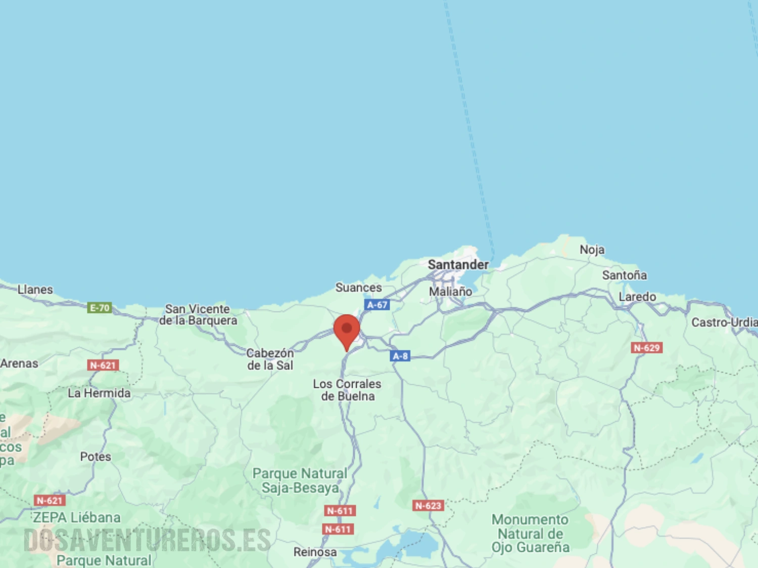 cartes Cantabria como llegar