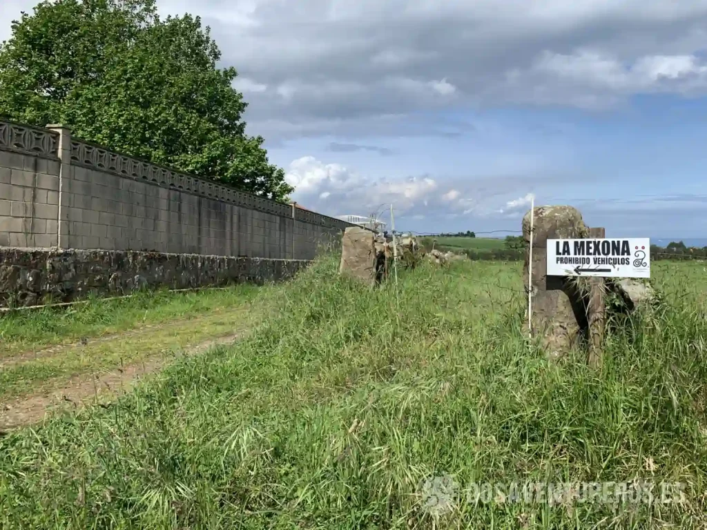inicio ruta cascada la mexona